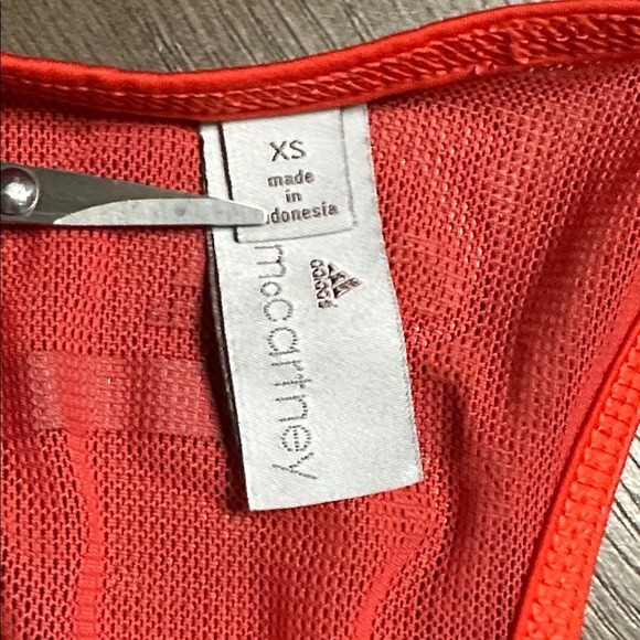 Stella McCartney X Adidas Floral Mesh Tennis Dress Tomato Red Size XS/S - Picture 10 of 15